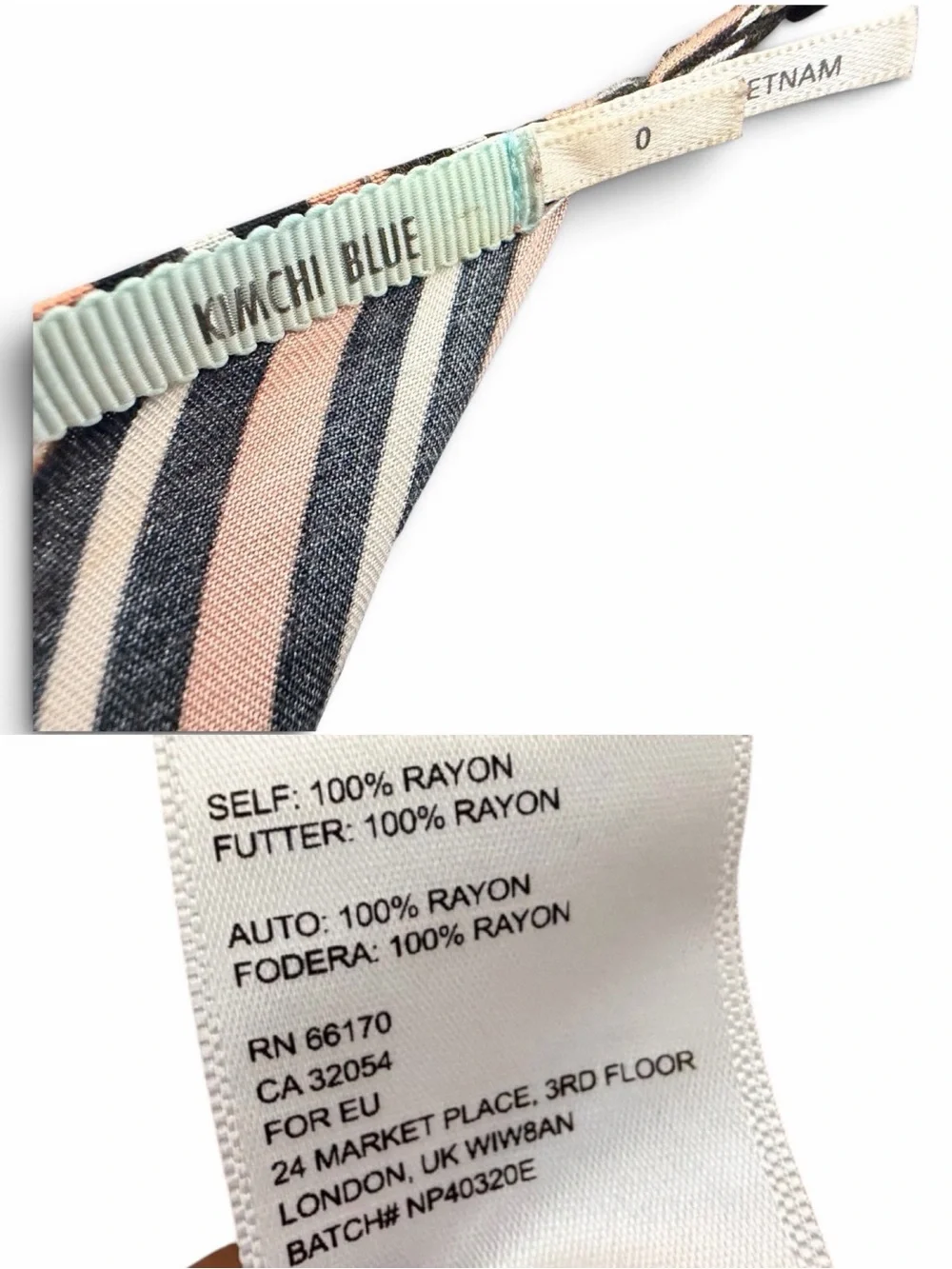 Kimchi Blue Urban Outfitters Size 0 Striped Cutout Romper Tie Front